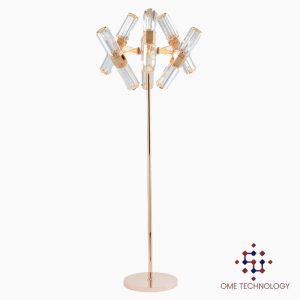Hotel Golden Luxury Crystal Floor Light